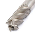 End Mill With Helical Groove 16mm 4 Flute Straight Shank Milling Cutter 95mm Overall Length 16mm Cutting Depth close-up