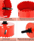 Red Amazon LAIWEI HSS hole saw with arbor for wood, PVC board and plasterboard, 80 mm