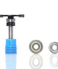 Slot Cutter Router Bit With Top Bearing Pro Grade One Quarter Inch Shank Two Bearings Three Quarters Inch And Five Eighths Inch