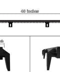 Heavy Duty Reinforced Nylon Gear Rack Kit Built Tough For Sliding Gate Openers 4 Piece Pack With Mounting Hardware