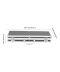 Solid Aluminum Tool Box Featuring A Slick Padded Interior And Extra Sturdy Reinforced Handle, measuring 36.4 cm x 10 cm x 5.5 cm.