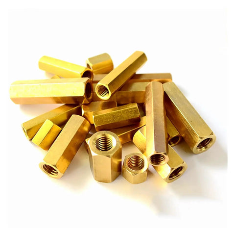 Brass M7 Female To Female Standoff Spacer Kit For PCB And Motherboard Projects Hexagon Hand Knob Nuts DIY Model Parts Durable M7x90x10mm Spacers For Computer Modding And Hobbyist Builds, brass hex spacers