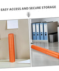 Adjustable Telescoping Poster Tube 52 to 95 cm for Posters, Blueprints and Artwork, shown in standing and stored positions.