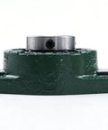 Ten Piece Set Heavy Duty Cast Iron Pillow Block Bearings 1 Inch Bore Two Bolt Flange Replacement For UCFL20516 Fits Farms Conveyors Garage Doors Manufacturing Systems Superior Vibration Resistance Long Last Performance For Workhorse Tasks green flange bearing