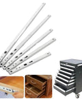 Two Way Full Extension Drawer Slides 2 Pack 17mm Wide 374mm 15 Inch Length With Quick Release Latches