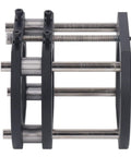 Router Lift Base For Small Milling And Trimming Machines With 4 Jaw Clamping Built Tough From Aluminum Alloy And Stainless Steel, black view