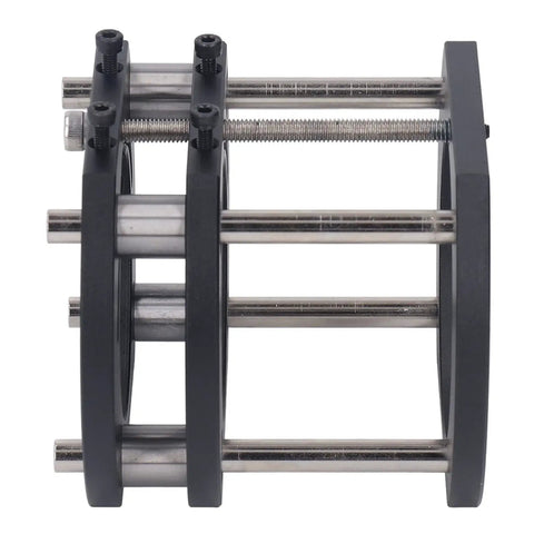 Router Lift Base For Small Milling And Trimming Machines With 4 Jaw Clamping Built Tough From Aluminum Alloy And Stainless Steel, black view