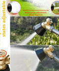 Copper Atomizing Irrigation Nozzle For Spraying And Misting, Pro Grade Adjustable Water Sprayer with 360 Degree Rotating Nozzle