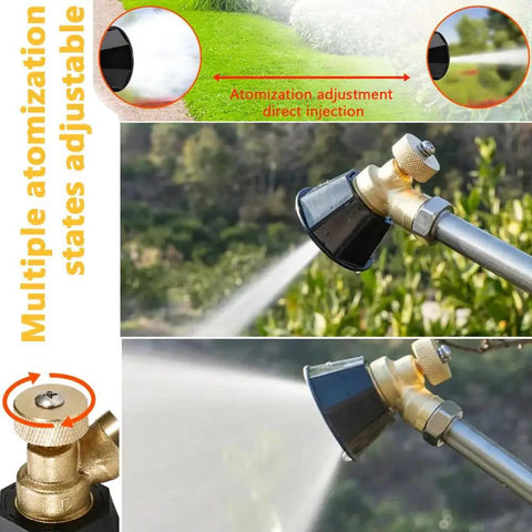 Copper Atomizing Irrigation Nozzle For Spraying And Misting, Pro Grade Adjustable Water Sprayer with 360 Degree Rotating Nozzle