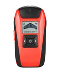 Handheld Stud Finder Wall Detector With Lcd Screen Finds Wood Metal Studs And Ac Cables Dead On Detection No Hassle Game Changer Scanner for DIY remodeling, red device with LCD display.