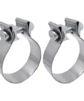 3 Inch Exhaust Clamp Narrow Band Stainless Steel Slip Fit Connector For 3 Inch OD To 3 Inch ID Exhaust Pipes, Heavy Duty 2 Pack