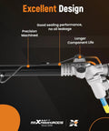 Heavy Duty Hydraulic Power Steering Rack And Pinion Assembly For Subaru Impreza Legacy Outback 2005 2009 close-up view of precision machined design with features.