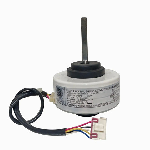 30W Brushless DC Fan Motor For Midea AC Units WZDK30-38G RD-310-30-8 Replacement Parts with wires and connectors