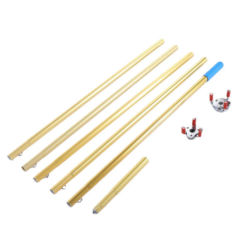 Heavy Duty Smoke Detector Removal Extension Pole Aluminum Alloy For High Ceilings with adjustable pieces and locking heads.