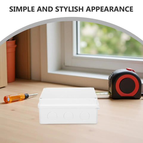 Heavy Duty 13 Pcs Electrical Waterproof Junction Box Set Plastic Enclosure Ip65 for outdoor use on wooden table with tools
