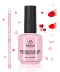 Colored Liquid Latex For Nails Peel Off Barrier 15ml bottle with nail stick and heart decorations for manicures