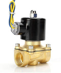Brass Electric Solenoid Valve Half Inch Female NPT 12V DC Normally Closed Built Tough For Water Air Gas Fuel Oil