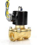 Brass Electric Solenoid Valve 1/2 Inch NPT 110V Normally Closed For Water Oil Gas Air with Copper Coil
