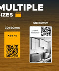 Label sizes for P1L Portable Bluetooth Thermal Construction Label Printer For Jobsites With QR Codes And One Click Labels Battery Powered Quick Templates Rugged Mobile Label Maker For Materials And Locations.