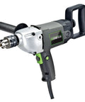 Heavy Duty 9.0 Amp Variable Speed Drill With Lock-On Button Three-Position Auxiliary Handle Two-Position Spade Handle 1/2-In Chuck Chuck Key And 2 Year Warranty Perfect For Mixing Drywall Mud Paint Thin-Set Wood Metal