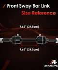 Ford F150 F250 F350 Front Sway Bar Links Set 2 Pack Replacement For Stabilizer Bar Beefs Up Ride Stops Clunking Noise Stops Leaning In Turns Even Tire Wear Fits 2009 To 2022 Models, 9.65in size reference