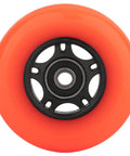 High Performance Inline Skate Wheels 4 Pack With ABEC 9 Bearings And Floating Spacers For Skates Orange 80mm