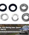 Rear Axle Bearing Oil Seal Kit Fits Nissan Titan 2004-2007, Frontier 2005-2017, Xterra 2006-2015 components on display