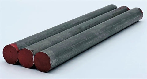 1 Inch Diameter Cold Rolled Round Steel Bar Pack Of 3 For Welding, Machining, Drilling And Fab Work Low Carbon 1018 Grade Steel For Bends, Forming, Gears, Pins And Precision Parts. Three 1-inch 1018 steel bars
