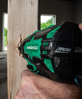 Using 18V MultiVolt Cordless Drill And Driver Kit With Brushless Motor Half Inch Keyless Metal Chuck on wood