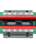 Top view of HGW20HC Linear Guideway Heavy Duty Ultra Smooth Motion with W Flange Block showing mount features