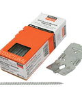 6 Inch Truss Screw Kit Pro Grade With Cap Style Head Countersinks Flush Into Double Top Plates 50 Pack Clear Zinc With Orange Topcoat