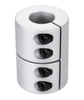 Aluminum Shaft Coupling 12 To 15mm ID 45mm Length Built Tough Rigid Shaft Coupler Connector for 3D Printer DIY Robots Motors