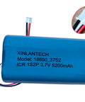 Beefy Three Point Seven Volt 5200mAh 18650 Battery Pack With 1S2P Configuration JST PH 2 0 Connector And Wires Image