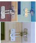 90 Degree Stainless Steel Sliding Door Latch For Barn Doors And Cabinets, Safety Locking Mechanism installed on various doors