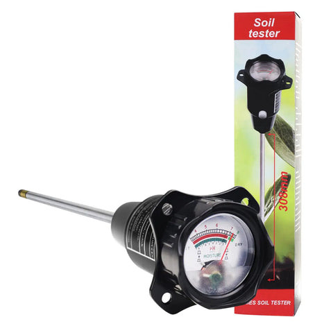 2 In 1 Soil pH And Moisture Tester With 12 Inch Long Probe For Plants Garden Lawn Farm Greenhouse Accurate pH Range 3 To 8