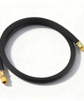 Heavy Duty Half Inch HVAC Vacuum Hose, 6 Ft Long, Fast Evacuation And Recovery, High Pressure Rated, Black Charge Hose for AC Service
