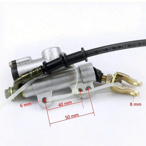 Close-up of brake assembly component from Upgraded 740mm Go Kart Rear Axle Complete Kit With Brake Assembly Without Chain Sprocket