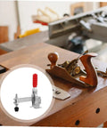 Heavy Duty Welding Toggle Clamps for Woodworking 2 Pack on a wooden workbench
