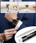 Watch Link Removal Tool Kit For Quick Bracelet Sizing And Repairs, Pro DIY Friendly With Doubled End Pin Punches, 6 Extra Pins, 20 Spring Bars