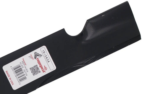 21 Inch Mower Blades For Bobcat Ferris Scag Snapper - 2.5 Inch Wide, 0.204 Inch Thick, 5/8 Inch Center Hole, Fits 61 Inch Deck