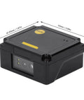 Hands Free Embedded Fixed Mount Barcode Scanner For Auto Scan And Real Time Data Capture, compact dimensions in millimeters shown