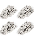 4 Pack Spring Loaded Hasp Latch For Wood Boxes Tool Boxes And Cabinets Chrome Plated Iron Toggle Catch Hardware