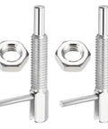 Top Shelf Rock Solid Retractable Indexing Plunger Pin Set M8x1.25 Stainless Steel with nuts, heavy duty locking mechanism.