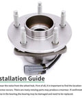 Front Wheel Bearing Hub Assembly For 2002 2007 Saturn Vue 2005 2006 Chevy Equinox 2006 Pontiac Torrent With ABS Front 5 Lug Left And Right Set Of 2 Premium Quality Replacement