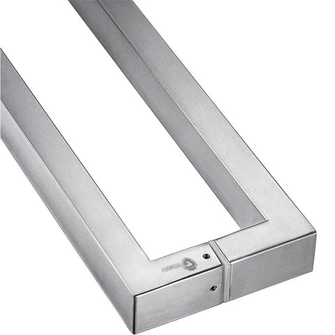 Heavy Duty Push Pull Door Handles For Glass Barn Doors 304 Stainless Steel 1 Pair 60 Inch Double Sided Commercial Grade Built Tough