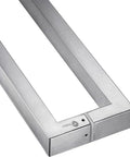 Heavy Duty 304 Stainless Steel Push Pull Door Handle Set For Barn Doors And Glass Doors 1 Pair Commercial Grade Standoffs