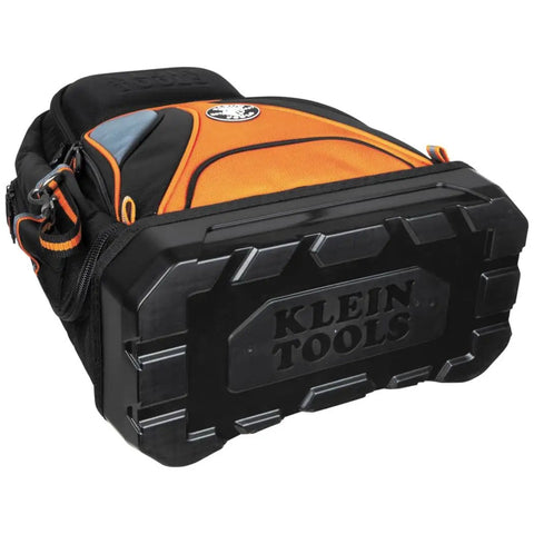 Beefy Heavy Duty Tool Backpack Pro With 39 Pockets And Molded Bottom For Big Power Tool Storage shown from bottom view
