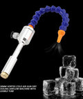 Ultra Compact 130Mm Flexible Tube Fan With Killer Magnetic Mount For Industrial Cooling And Heat Dissipation, showcased cooling air gun with flexible tube.