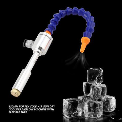 Ultra Compact 130Mm Flexible Tube Fan With Killer Magnetic Mount For Industrial Cooling And Heat Dissipation, showcased cooling air gun with flexible tube.
