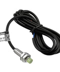 Inductive Proximity Sensor M8 Cylindrical Switch PR08 2DO 2 Wire Normally Open DC 12 24V 2mm Sensing Distance Non Shielded CE Industrial Detector for Automation and Machinery, M8 threaded metal sensor with cable